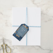 Blue Jean Baby Denim Baby Shower Cadeaulabel (Met Touw)