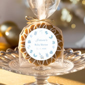 Blue Jean Baby Denim Baby shower Dank u Ronde Sticker