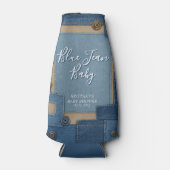Blue Jean Baby Denim Baby Shower Flesjeskoeler (Voorkant)