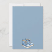Blue Jean Baby Denim Baby Shower Invitation Kaart (Achterkant)