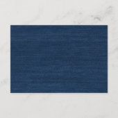 Blue Jean Baby Denim Baby shower Luierkrabbel Informatiekaartje (Achterkant)