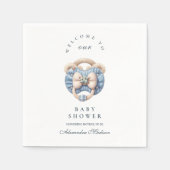 Blue Jean Baby Denim Baby shower Servet (Voorkant)