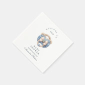 Blue Jean Baby Denim Baby shower Servet (Hoek)