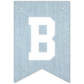 Blue Jean Baby Denim Baby shower Vlaggetjes (Tweede vlag)