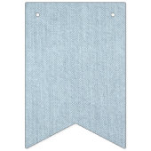 Blue Jean Baby Denim Baby shower Vlaggetjes (Eerste vlag)