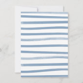 Blue Jean Baby Denim Baby shower waslijn Kaart (Achterkant)