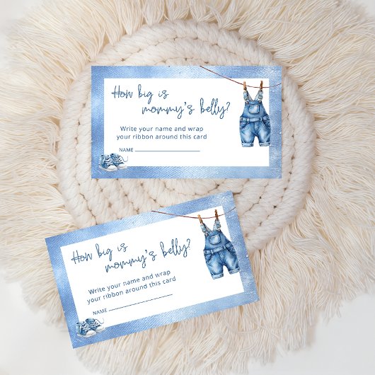 Blue Jean Baby Denim Blue Hoe groot is de buik van Informatiekaartje