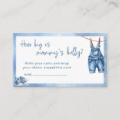 Blue Jean Baby Denim Blue Hoe groot is de buik van Informatiekaartje (Voorkant)