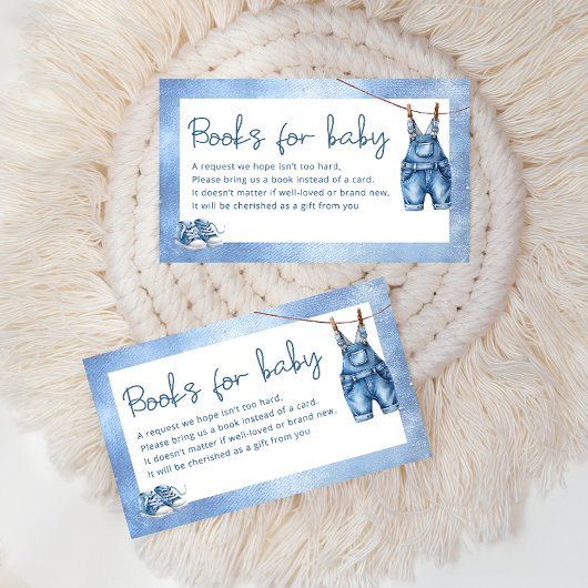 Blue Jean Baby Denim Boeken voor Baby Informatiekaartje