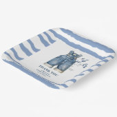 Blue jean baby Denim Country Baby shower Papieren Bordje (Gebogen)