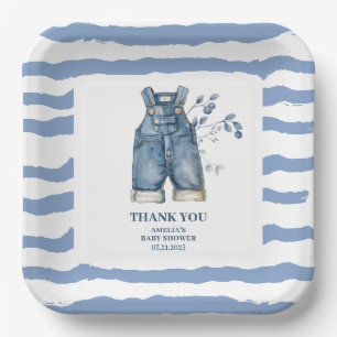 Blue jean baby Denim Country Baby shower Papieren Bordje
