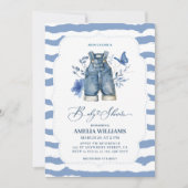 Blue Jean baby Denim Country western baby shower Kaart (Voorkant)