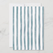 Blue Jean Baby Is On The Way Baby Shower Kaart (Achterkant)