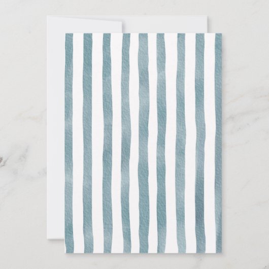 Blue Jean Baby Is On The Way Baby Shower Kaart (Achterkant)