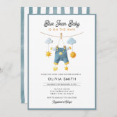 Blue Jean Baby Is On The Way Baby Shower Kaart (Voorkant / Achterkant)