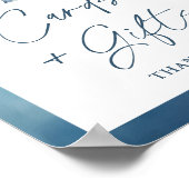 Blue Jean Baby Kaarten & Geschenken Teken Poster (Hoek)