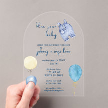 Blue Jean Baby | Modern Baby shower | ballonboog