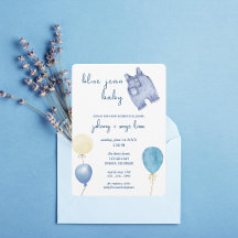 Blue Jean Baby | Modern Baby shower | Ballonnen