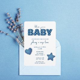 Blue Jean Baby | Modern Baby shower | lappendeken Kaart