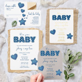 Blue Jean Baby | Modern Baby shower | lappendeken Kaart