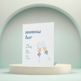 Blue Jean Baby | Mom-osa Bar Sign | tafelblad Reclamebord Met Voetstuk
