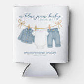 Blue Jean Baby op weg naar Baby shower Blikjeskoeler (Voorkant)