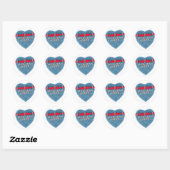 Blue Jean Baby ronde Sticker (Vel)