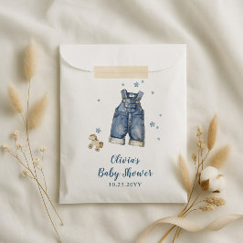 Blue Jean Baby Shower Bedankzakje