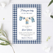 Blue Jean Baby shower Boy Kaart
