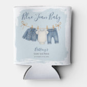 Blue Jean Baby shower Denim Baby Blikjeskoeler (Voorkant)