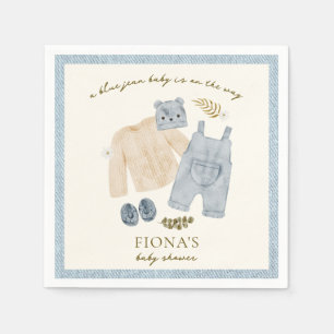 Blue Jean Baby shower Denim Boy Kleding Servet