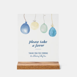 Blue Jean Baby shower | Denim Favors Party Acryl Bord