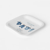 Blue Jean Baby Shower - Denim Theme Papieren Bordje (Gebogen)