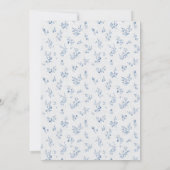 Blue Jean Baby Shower Invitation Cowboy Kaart (Achterkant)