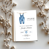 Blue Jean Baby Shower Invitation - Denim Theme Kaart