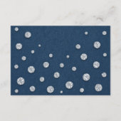 Blue Jean Baby shower Luierkrabbel Informatiekaartje (Achterkant)