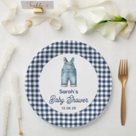 Blue Jean Baby shower Papieren Bordje