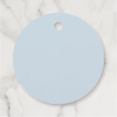 Blue Jean Baby Shower Party - Denim Theme Bedankjes Labels (Achterkant)