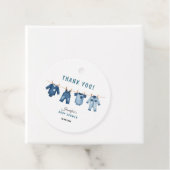 Blue Jean Baby Shower Party - Denim Theme Bedankjes Labels (In situ)