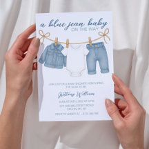 Blue Jean Baby shower voor jongens