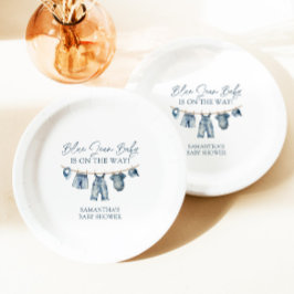 Blue Jean Baby shower, Western Baby shower Papieren Bordje
