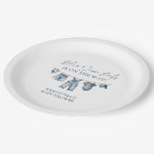 Blue Jean Baby shower, Western Baby shower Papieren Bordje (Gekanteld)