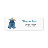 Blue Jean Boeken voor Baby Adres Etiket (Voorkant)
