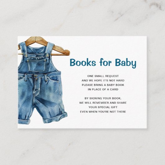 Blue Jean Boeken voor Baby Informatiekaartje (Voorkant)