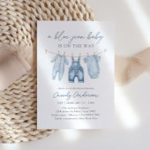 Blue Jean Boy Baby shower Kaart
