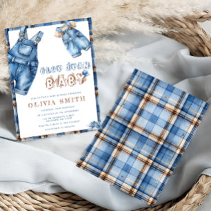 Blue Jean Boy Baby shower Kaart