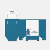 Blue Jean Boy Western Baby shower Bedankdoosjes (Uitgevouwen)