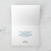 Blue Jean Boy Western Baby shower Bedankkaart (Binnen)