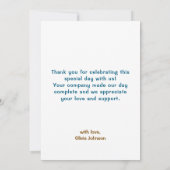 Blue Jean Boy Western Baby shower Bedankkaart (Achterkant)