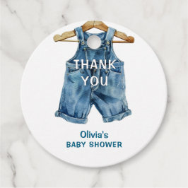 Blue Jean Boy Western Baby shower Bedankt Bedankjes Labels